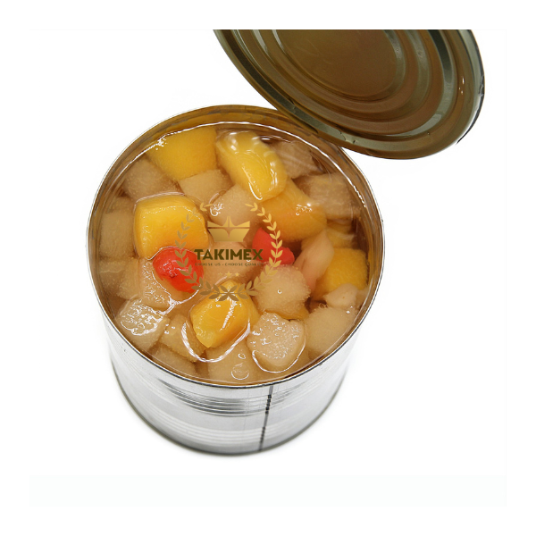 Takimex Premium quality Canned Fruit Cocktail In Light Syrup Canned Mix Fruits Easy open cans from Vietnam