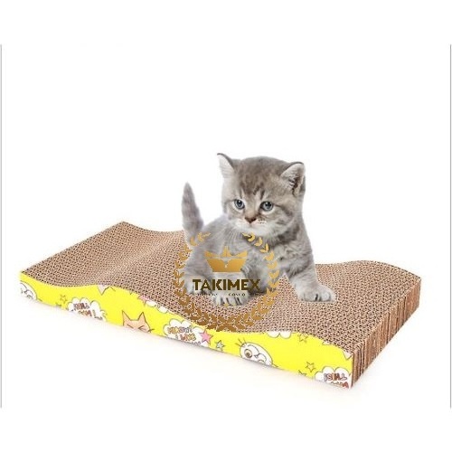 Cat Scratcher Cardboard Toy Post Scratch Pad Board Box House Corrugated Sisal Lounge Cactus Curved Cute For Indoor Cats