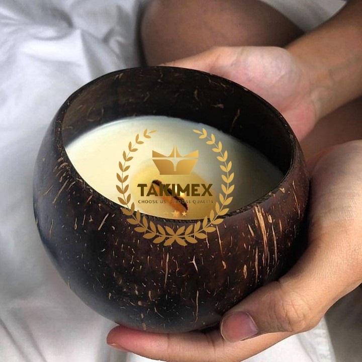 Wholesale Natural COCONUT SHELL CANDLE Coconut Bowl For Candle from Vietnam supplier with high quality