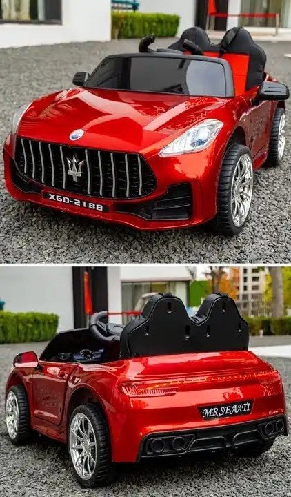 Ride On Car, Licensed Maserati Powered Electric Car for Kids with Parent Remote Control, Lights, Horn, Music, Ride on Toys