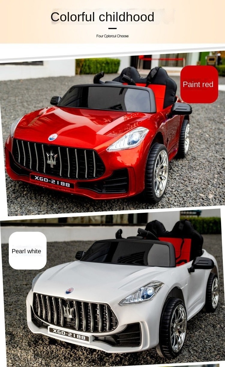 Toy Kid Ride On Car, Licensed Maserati 12V Battery Powered Electric Car for Kids with Parent Remote Control Whosale