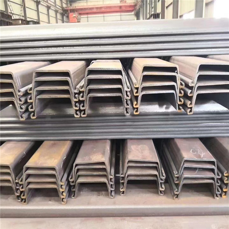 U type Seawall Retaining Wall Cold Rolled Q235B Q345B Metal Alloy Carbon Steel Sheet Pile Cofferdam