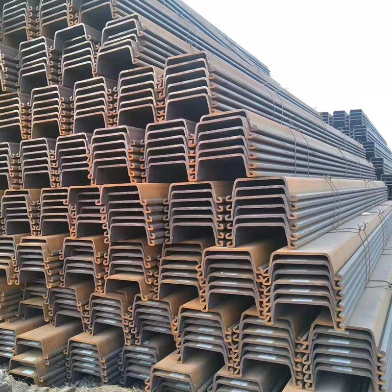 U type Seawall Retaining Wall Cold Rolled Q235B Q345B Metal Alloy Carbon Steel Sheet Pile Cofferdam