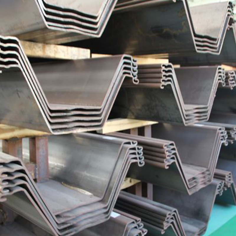 U type Seawall Retaining Wall Cold Rolled Q235B Q345B Metal Alloy Carbon Steel Sheet Pile Cofferdam