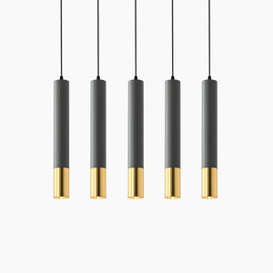 wholesale metal gold black pendant light indoor IP20 decorative light fitting GU10 Housing light fixture for hotel interior shop