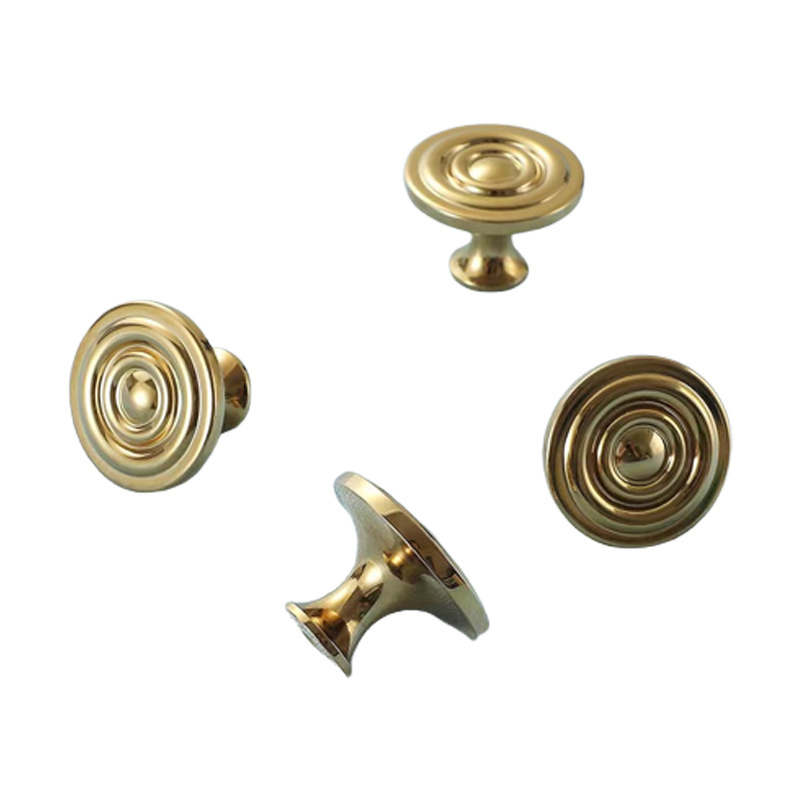 Modern Hardware Brass Drawer Door Knob Chrome Dresser Handles French Polish Gold Cabinet Knobs