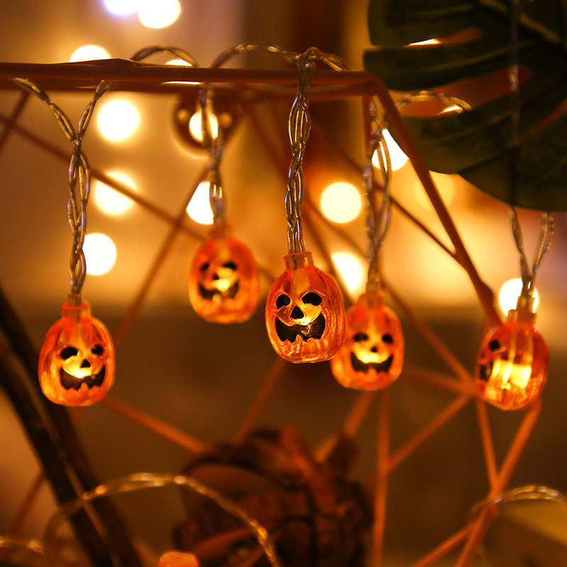 Wholesale Home Holidays Decor Halloween Party Decoration Pumpkin Lamp String Light Halloween Ghost Led String Lights