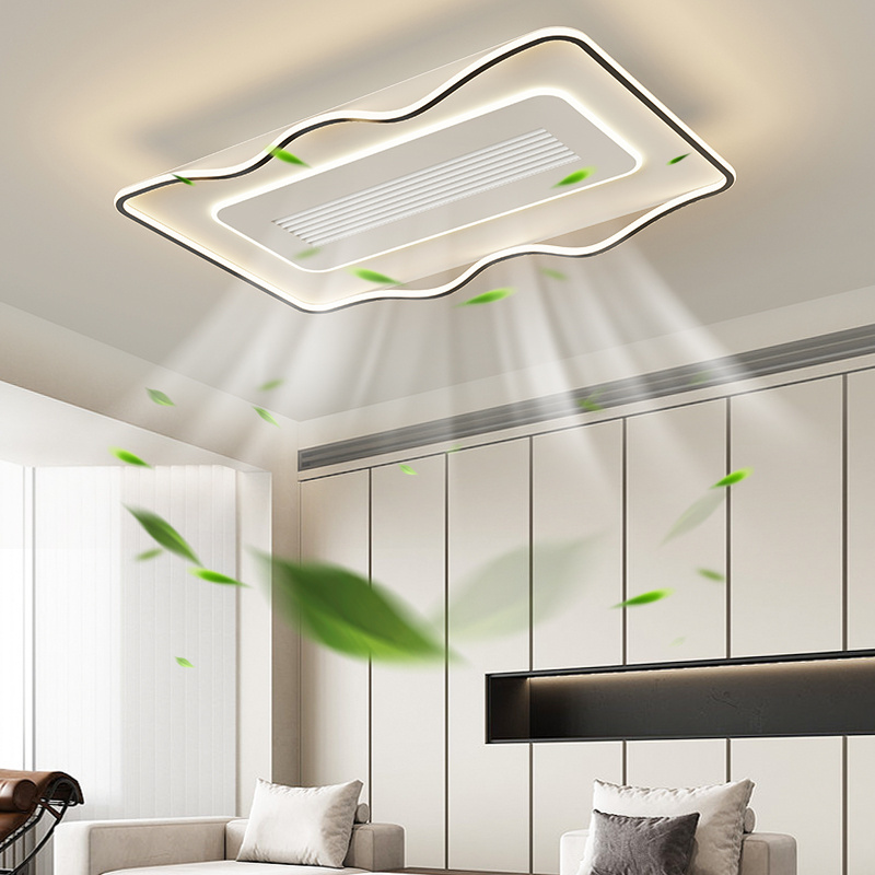 Intelligent Remote App Control Bladeless Led Ceiling Fan Light Remote Control Ceiling Lamps With Fan Chandelier Ceiling Light