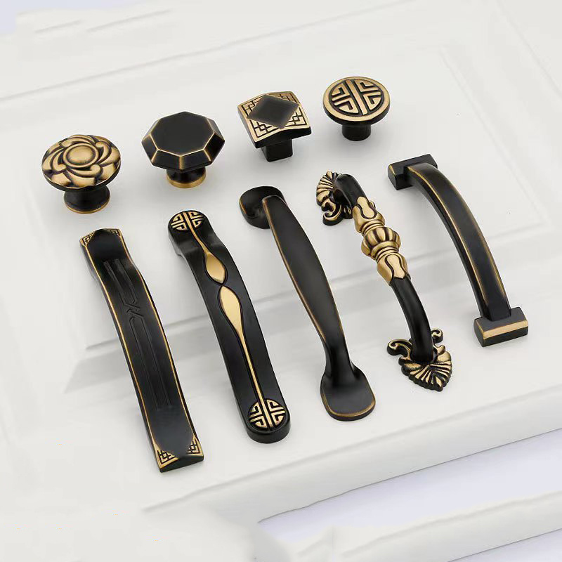 Fashion wardrobe brass Cabinet Handles Pure Copper Cabinet Door Handle Animal Furniture Handles Knobs