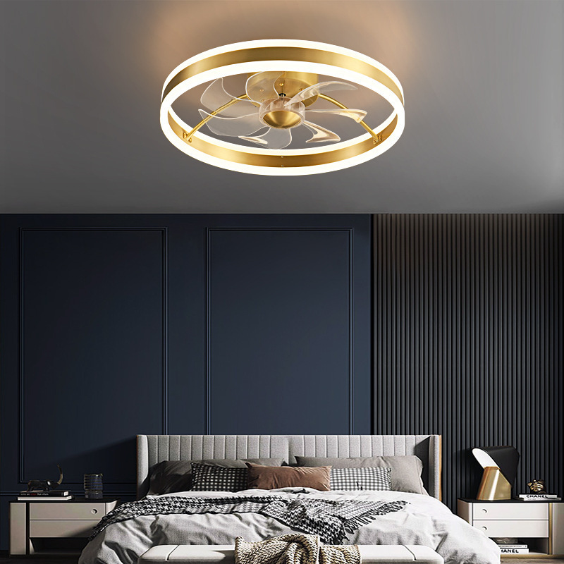 Simple Indoor Installation Of Energy-saving Decorative Lighting Led Ceiling Fan Luminous Lamp Ceiling Fans