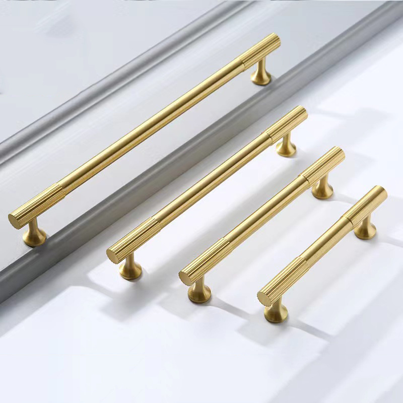 Gold Round Knobs Brushed Brass Cabinet handles Knobs Kitchen Hardware Handle Pulls Furniture handles