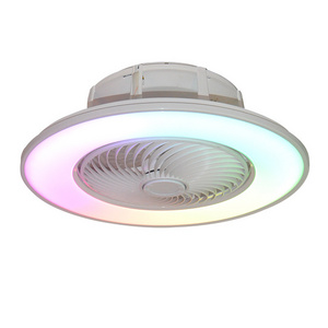 Hot Sale Ceiling Flush Mounted Remote Control Led Ceiling Fans With Led Light Illumination For Bedroom