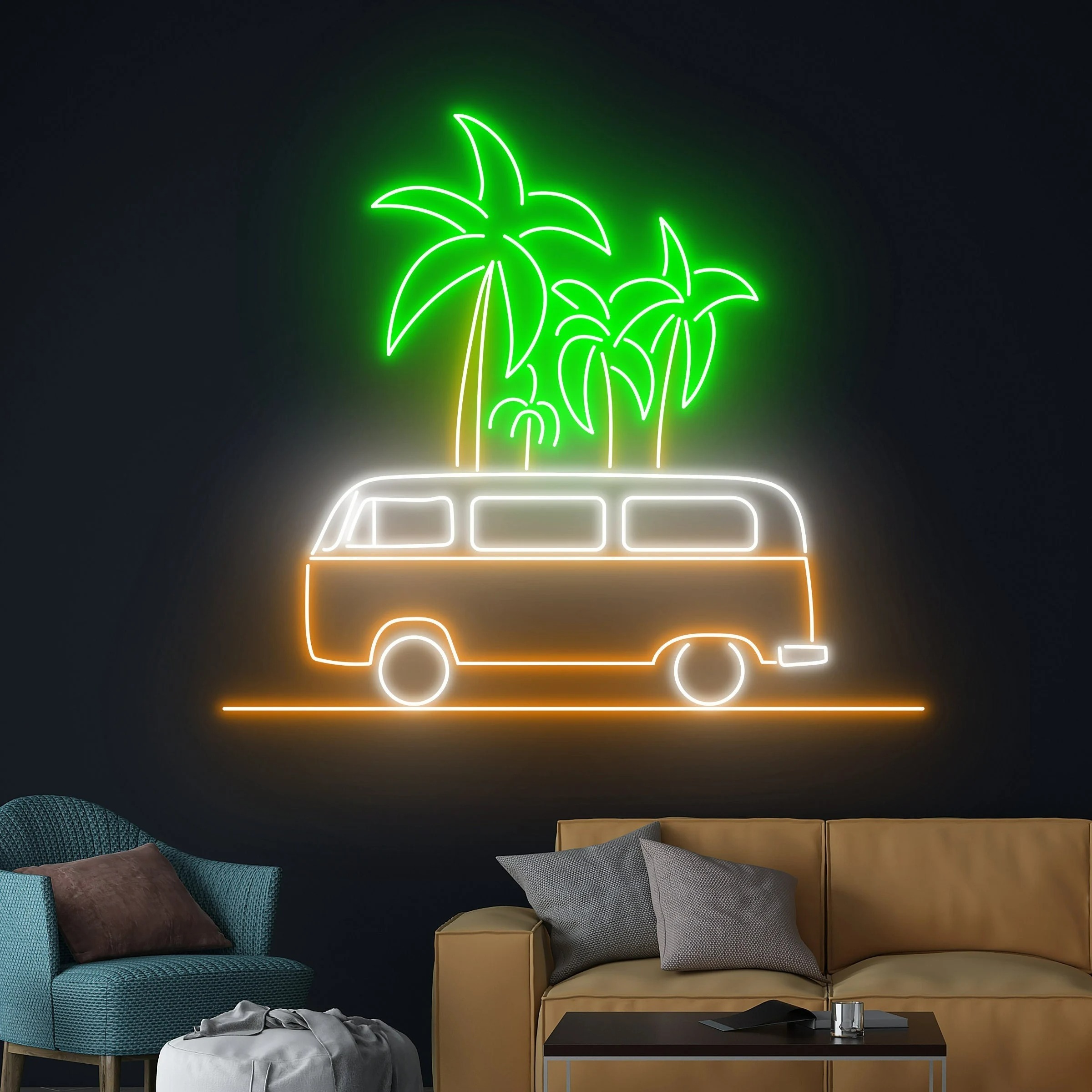 Camping Van Neon Sign Camper Led Sign