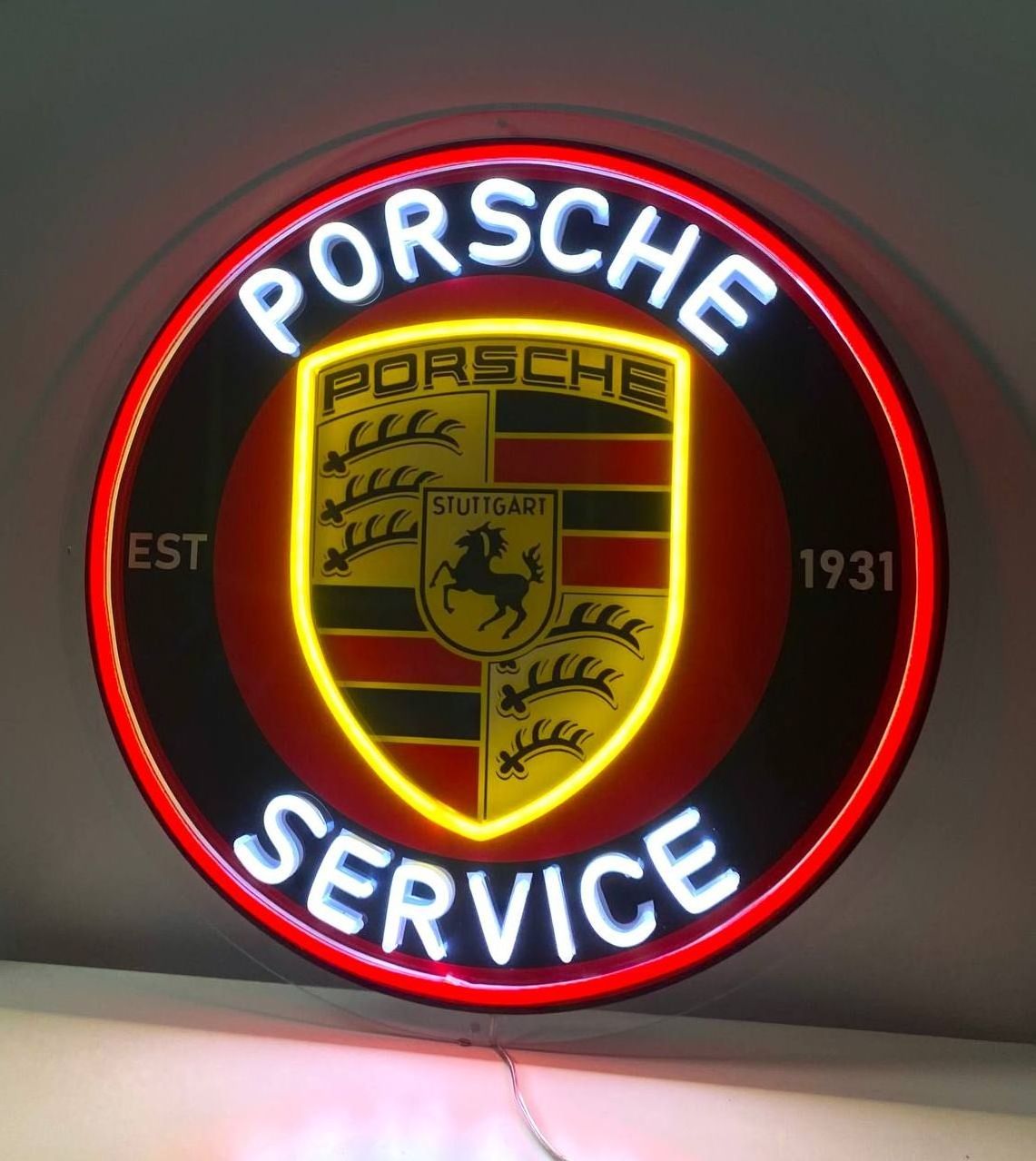 Pors che Neon Sign, Pors che Neon Led Sign, Pors che Neon Wall Art