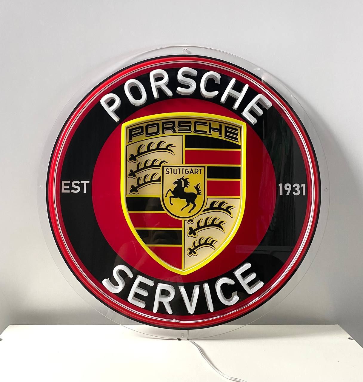 Pors che Neon Sign, Pors che Neon Led Sign, Pors che Neon Wall Art