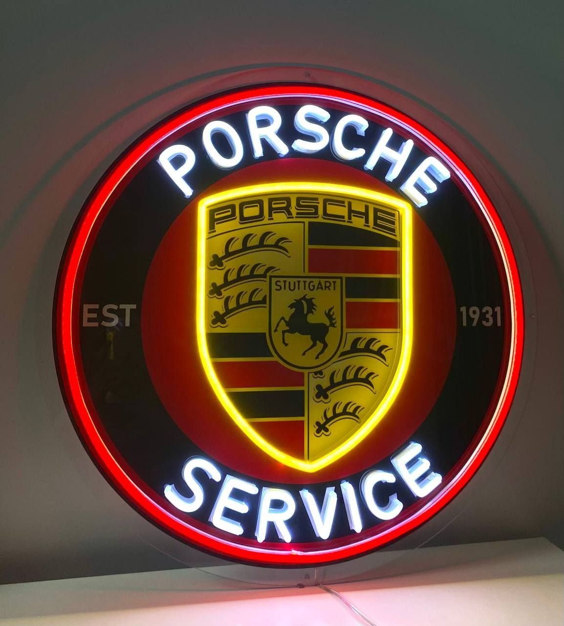 Pors che Neon Sign, Pors che Neon Led Sign, Pors che Neon Wall Art