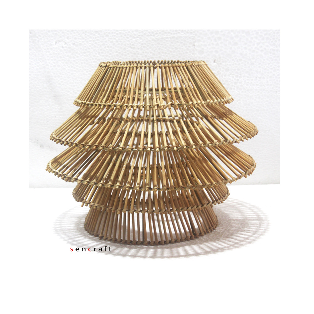 Bamboo Rattan lamps Ceiling Chandeliers Dining Room Hanging Pendant Light Rattan Lamps Shade Lampshade