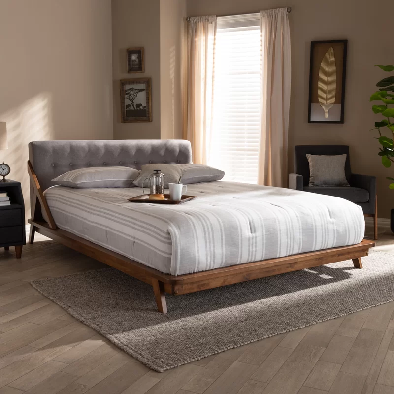 New Design Hardwood Queen Bed Frame Solid Wood Bedroom Sets Bedroom Furniture Wooden Bed