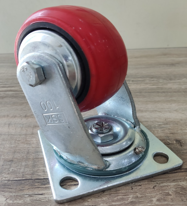 100mm Swivel Caster Wheels Custom Caster Wheel For Trolley Cart hard rubber caster wheel best sale