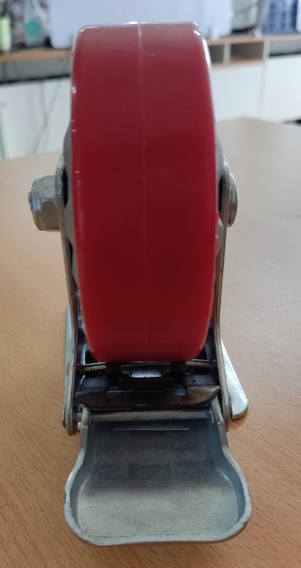 Red Industrial Caster PU Wheel Heavy Duty Swivel Castor With Brake Custom Caster Wheel For Trolley Cart