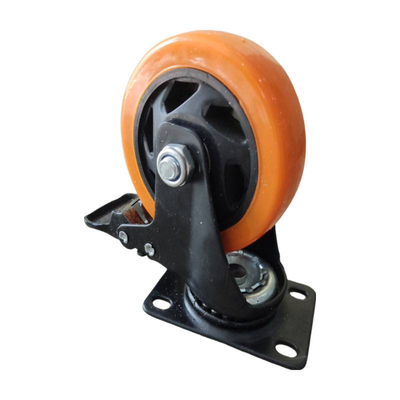 Caster wheel for material handling from 65-100mm swivel caster with/without brake wheel manufacturer for trolley and industria