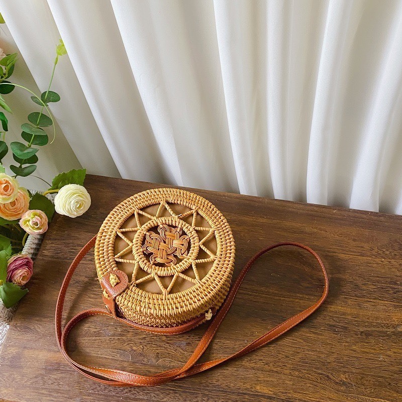 New collection -  rattan bag /handmade rattan bags/Bohemian Woven Rattan Purse  export from Vietnam