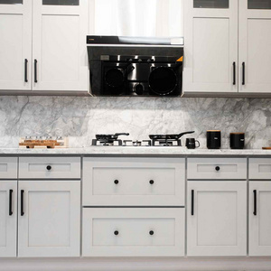 Multifunctional Grey Shaker Cabinets Design Low Prices Modern Solid Wood Home Furniture Modular Kitchen Cabinets American Style