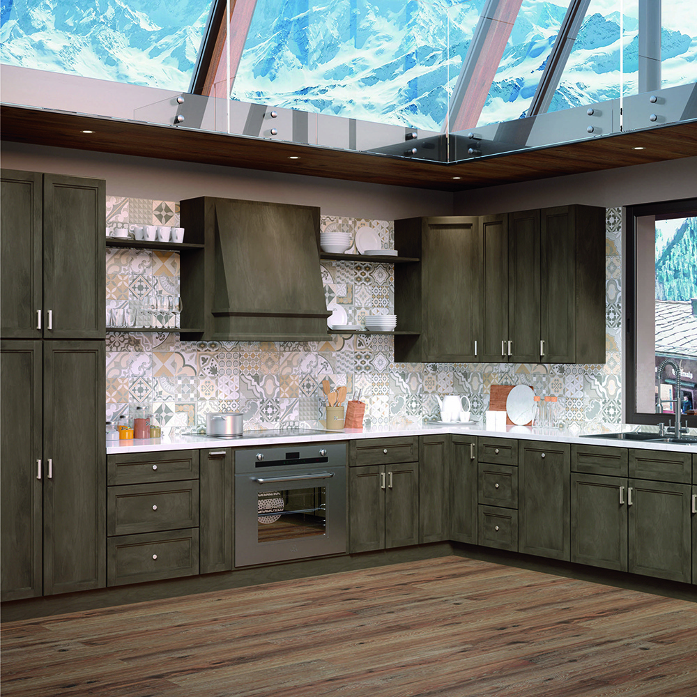 RTA cherry wood kitchen cabinets kitchen island kitchen table stainless steel cabinet handle kichen cabinets