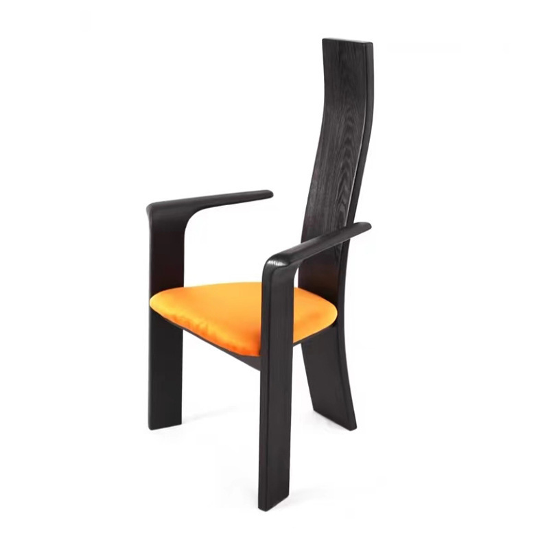 Luxury Lounge Chair Modern Home Furniture Solid Small Household Stackable Restaurant Wooden Living Chair