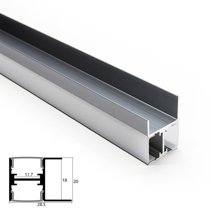 China Factory Customized Length alu profil for Led Strip Light Heat sink aluminum profile led strip light channel