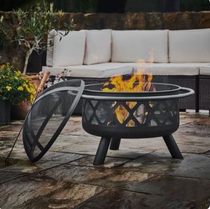 Bronze Copper Wood Burning Fire Pit with Cover Round Cooking Fire Pit Outdoor Patio from Vietnam