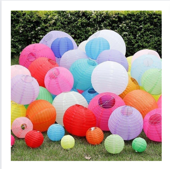 Weather-resistant Sky lanterns for Festival decoration - Chinese and Japanese Style Paper Lantern Hanging Outdoor Home Banquet