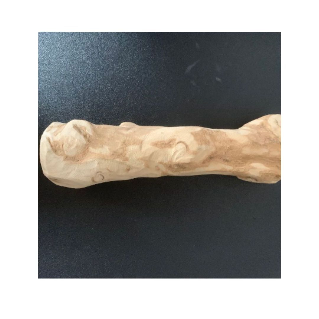 NATURAL COFFEE WOOD PRESSED BONE SHAPED SAFE TOYS FOR DOG AND CAT PRIVATE LABEL SHARPENING TEETH HEALTHY PET NATURAL FOOD