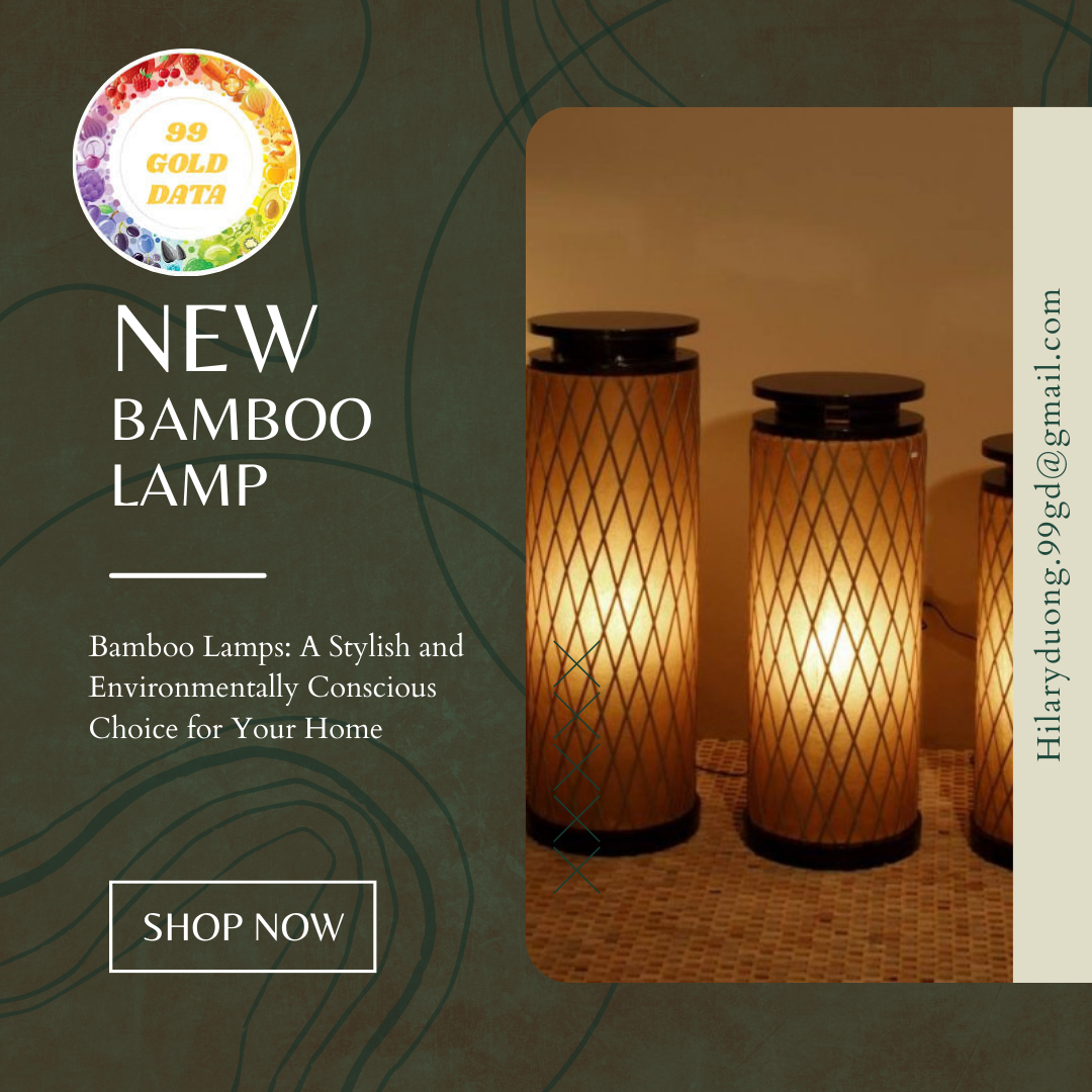 Hot selling  Viet Nam BAMBOO LAMP home decoration technology Natural Hand made from 99 Gold Data (WA: 84 327076054)