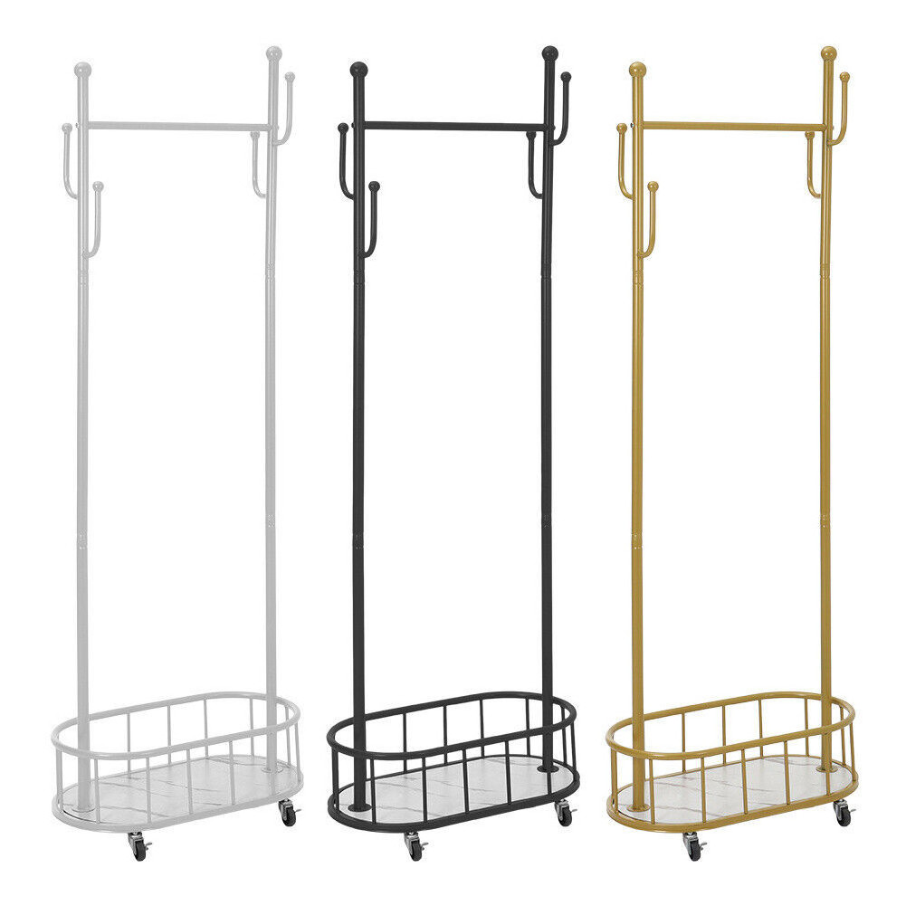 Hot Sell Clothes Hanger Laundry Metal Double Pole Clothes Hanger Coat Stand Dry Shoes Coat Rack