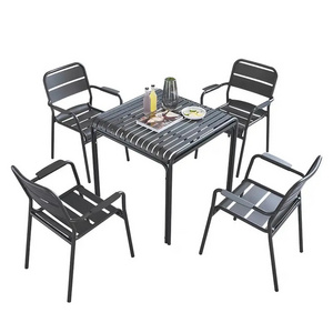 Modern Style Outdoor Garden Patio Furniture Chair Set Outdoor Dinning Tables And Chairs Set For Hotel Restaurant