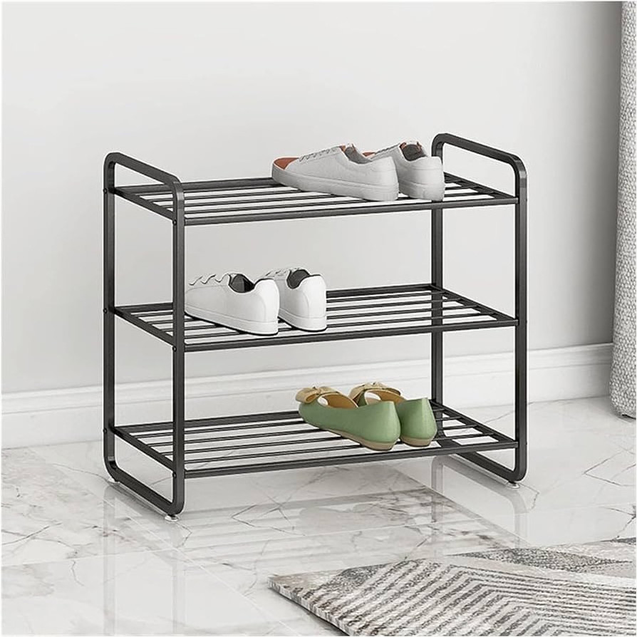 Hot-Selling Modern Living Room Furniture Multi-layer Plastic Metal Shoe Rack Stand Shoe Racks for Home, Dormitory, Home Office