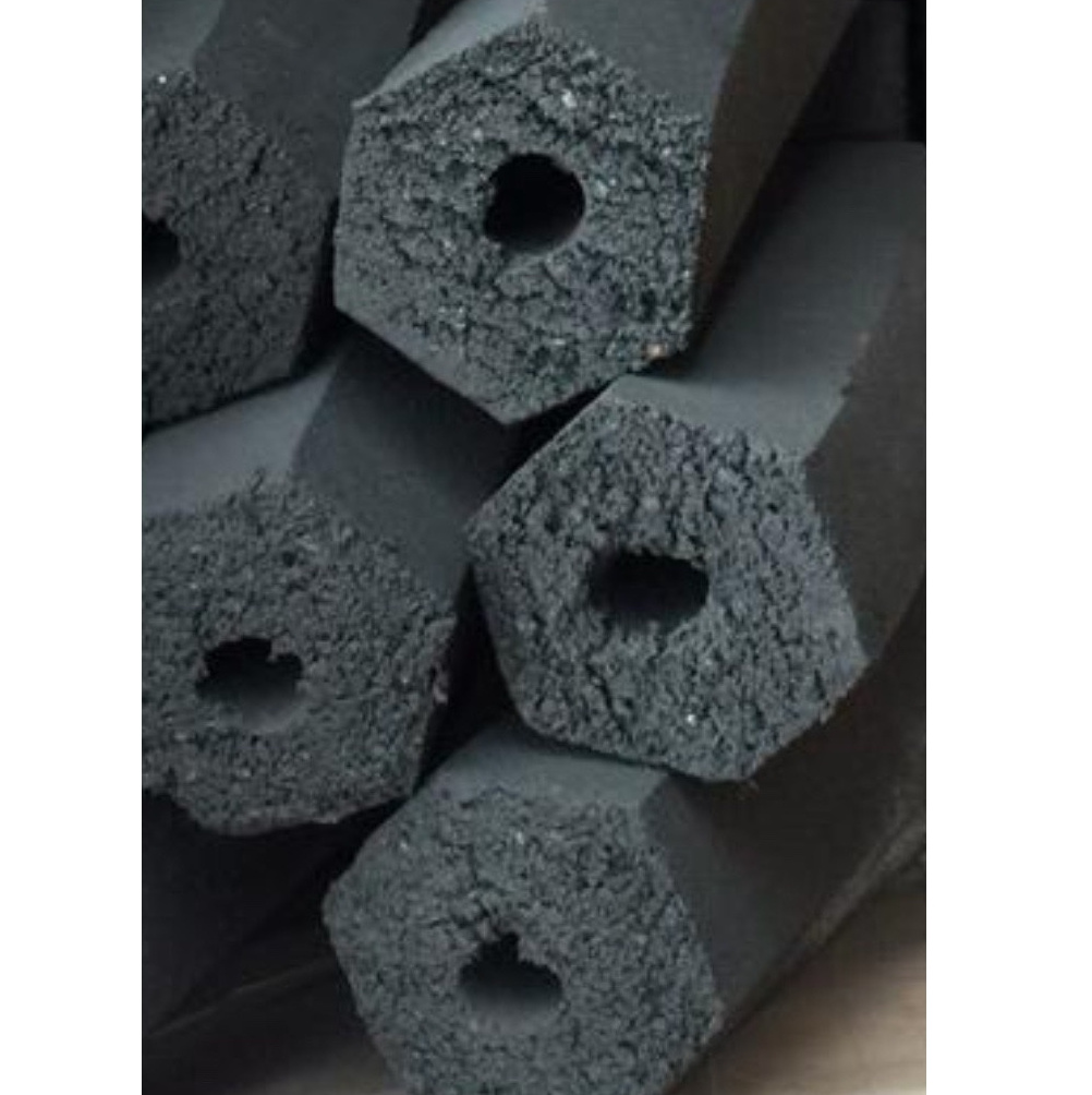 Wholesale 2024 Vietnam charcoal briquette new BBQ Charcoal Hexagonal Hardwood Sawdust Briquette Charcoal For Grill And Smoking