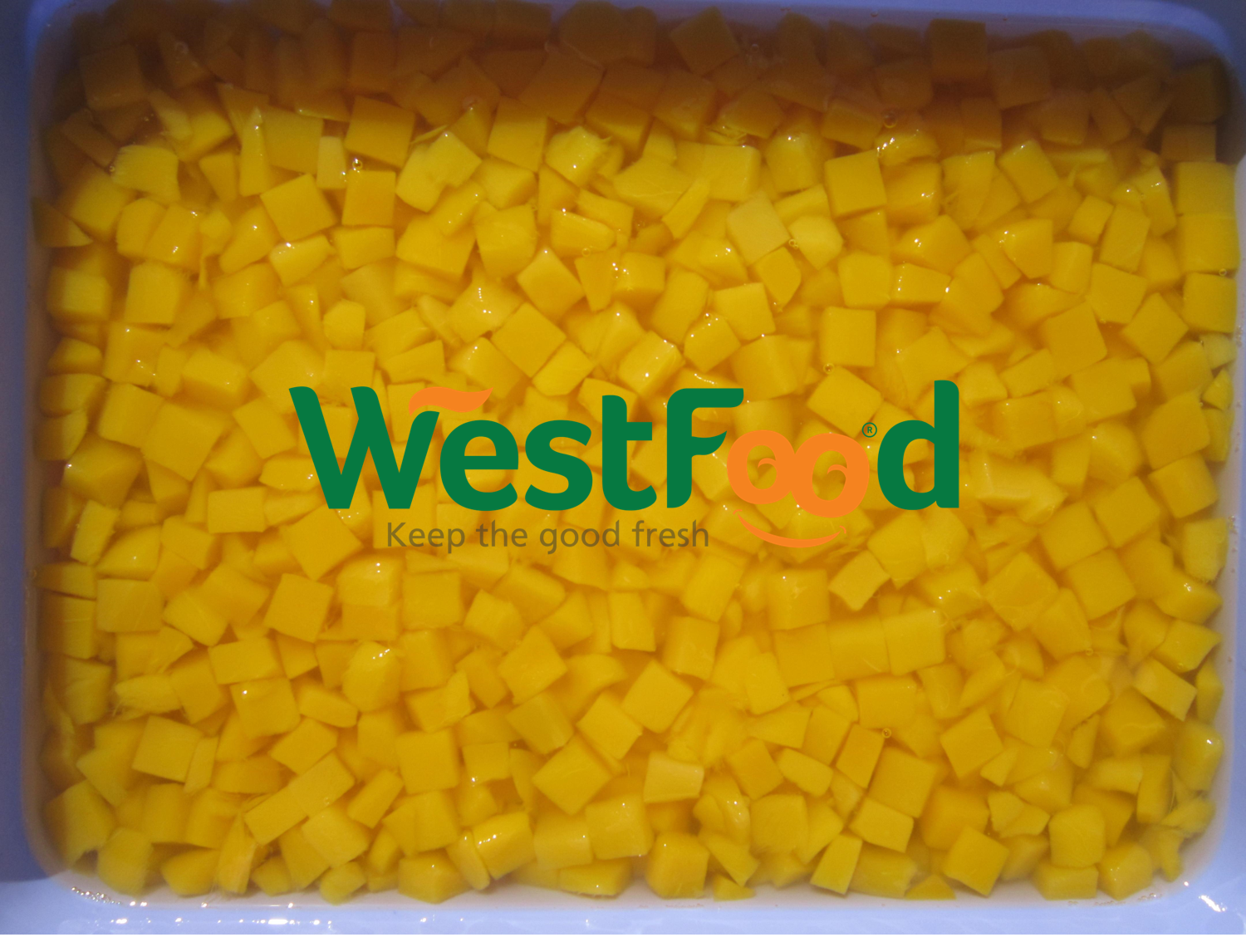 Westfood Canned Kaew Mango Dices Chunks Slices Light Syrup with Natural Juice Preserved with Water