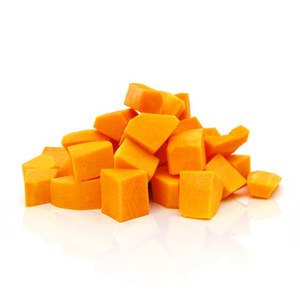 Export Frozen IQF Yellow Pumpkin Chunks Cut Diced Block Cubes Freezing Healthy Natural