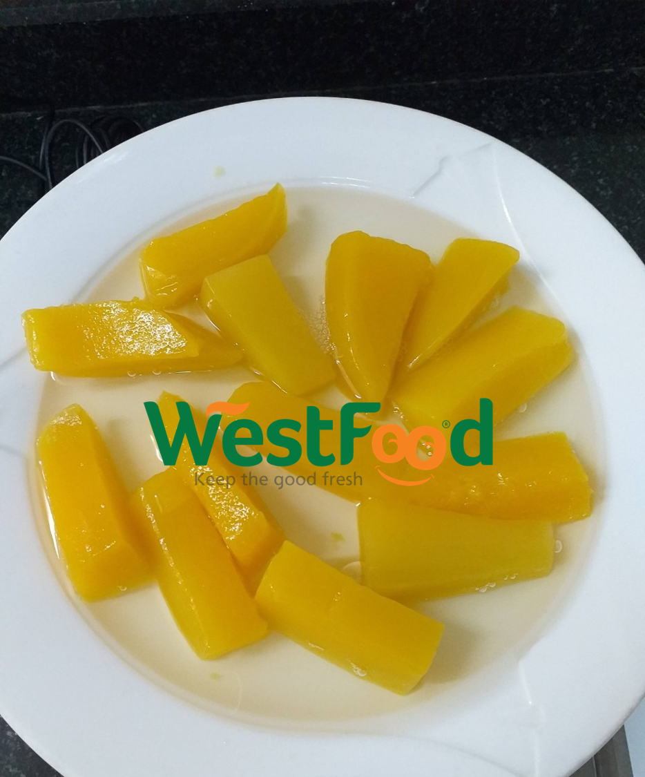 Westfood Canned Kaew Mango Dices Chunks Slices Light Syrup with Natural Juice Preserved with Water