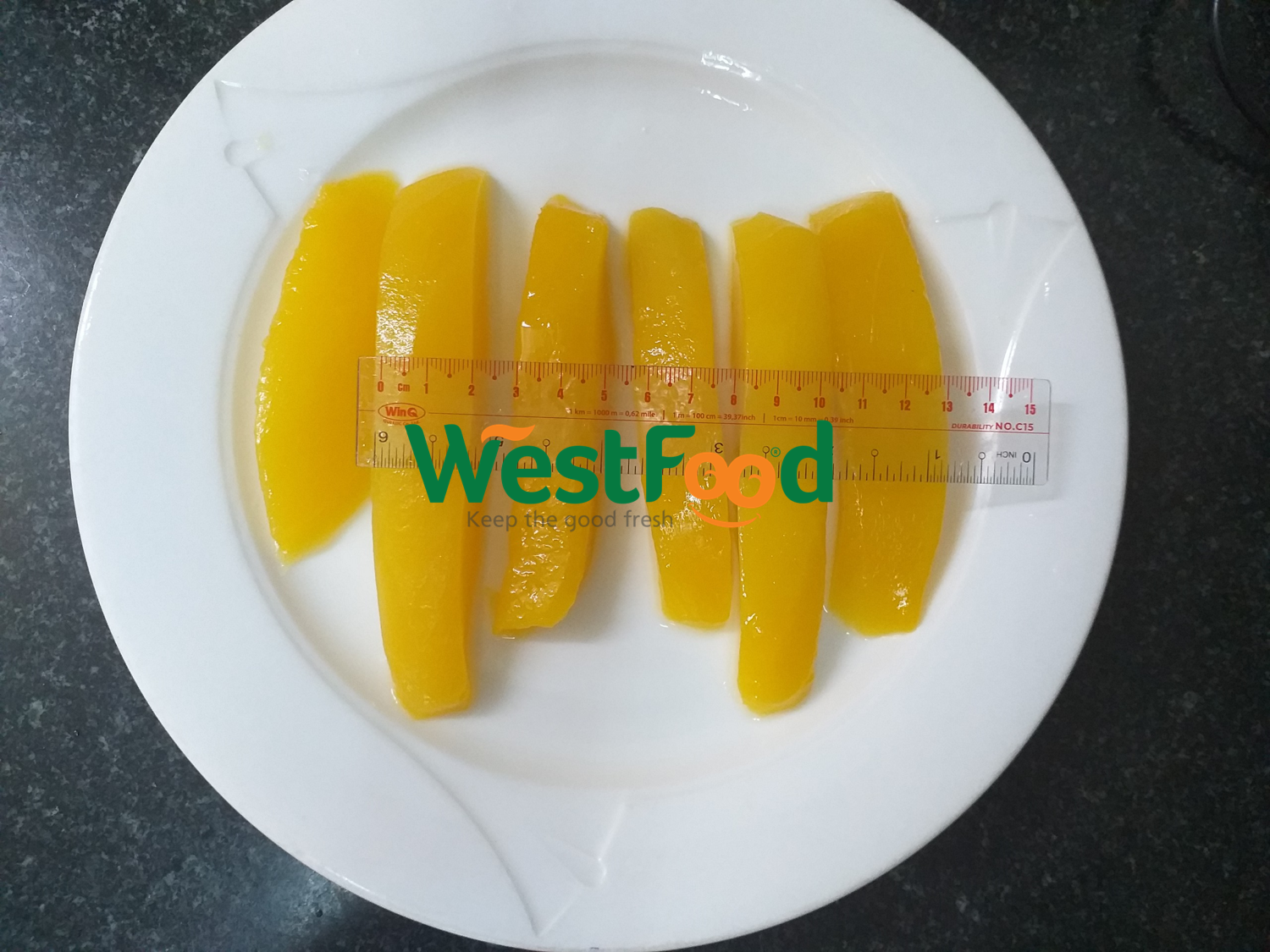 Westfood Canned Kaew Mango Dices Chunks Slices Light Syrup with Natural Juice Preserved with Water