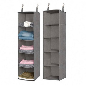 Hanging Closet Organizers and Storage Collapsible Hanging Closet Shelves for RV Wardrobe Camp Hanging Organizer for Shoes Toys