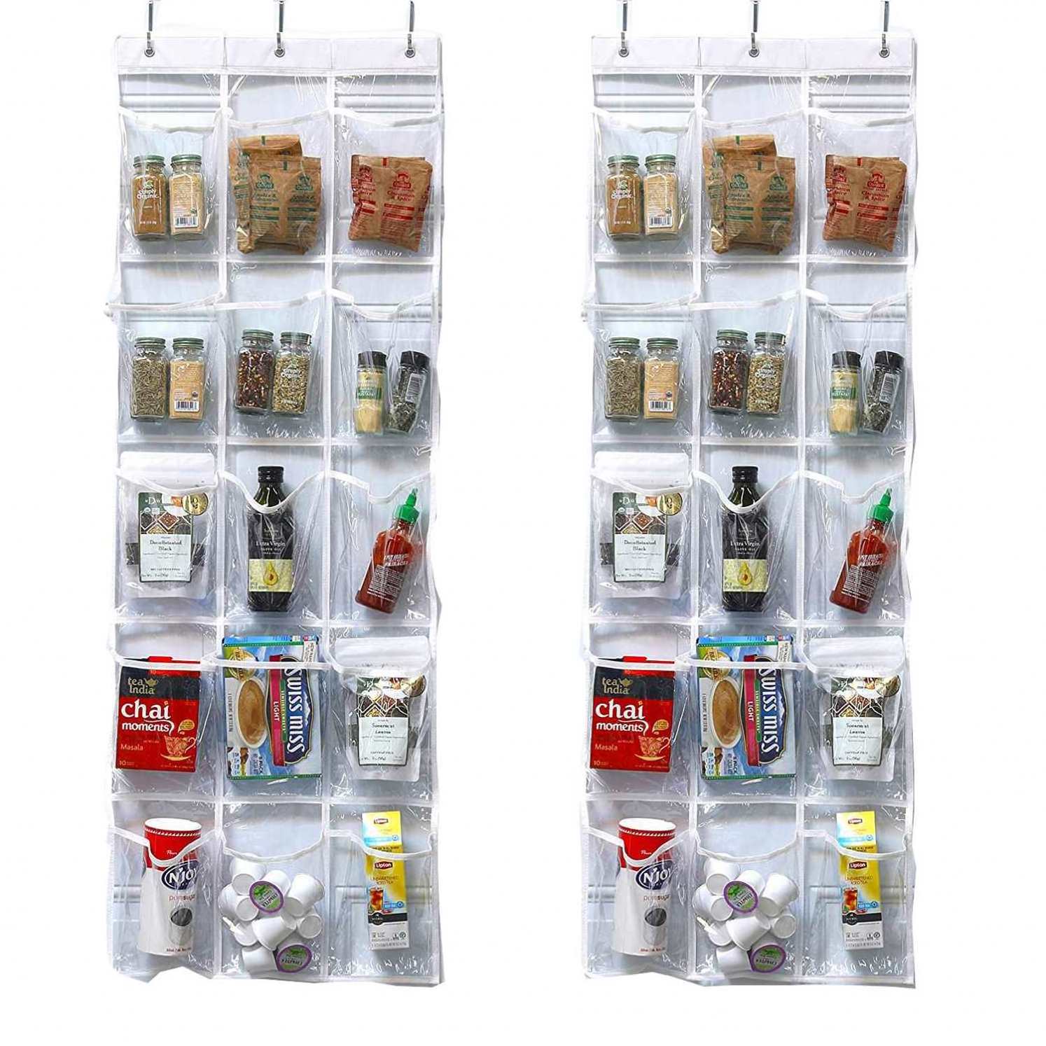 Foldable shelf home white  hanging organizer dust proof clear purse jewelry hanging mesh storage closet organizer