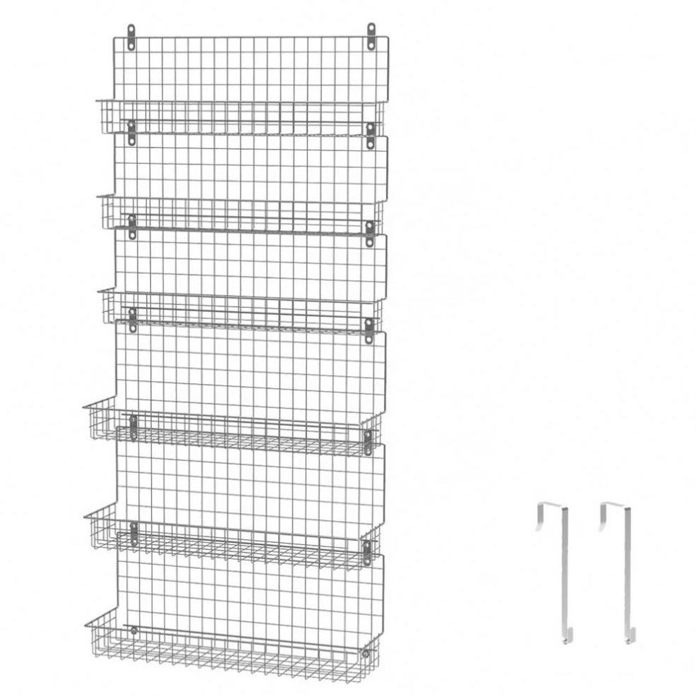 Wall mounted multi-layer assembled shoe rack simple shoe rack with plastic storage behind the door