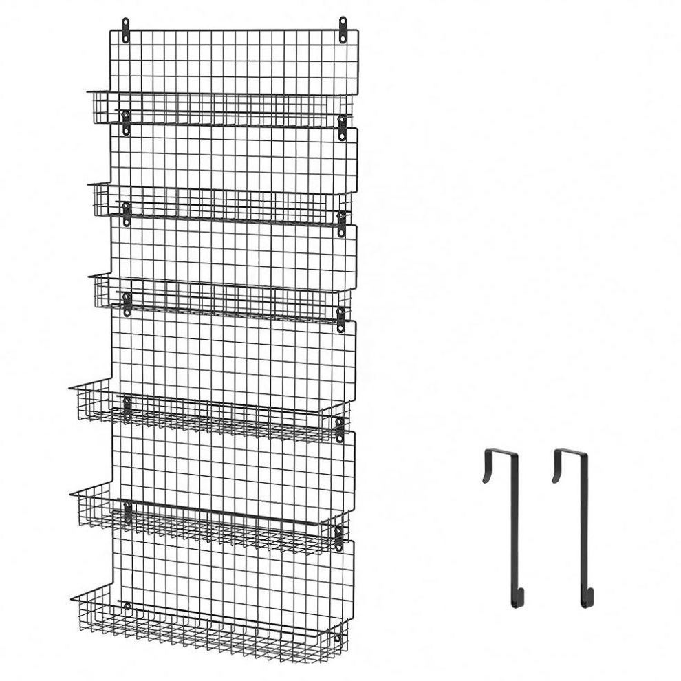 Wall mounted multi-layer assembled shoe rack simple shoe rack with plastic storage behind the door