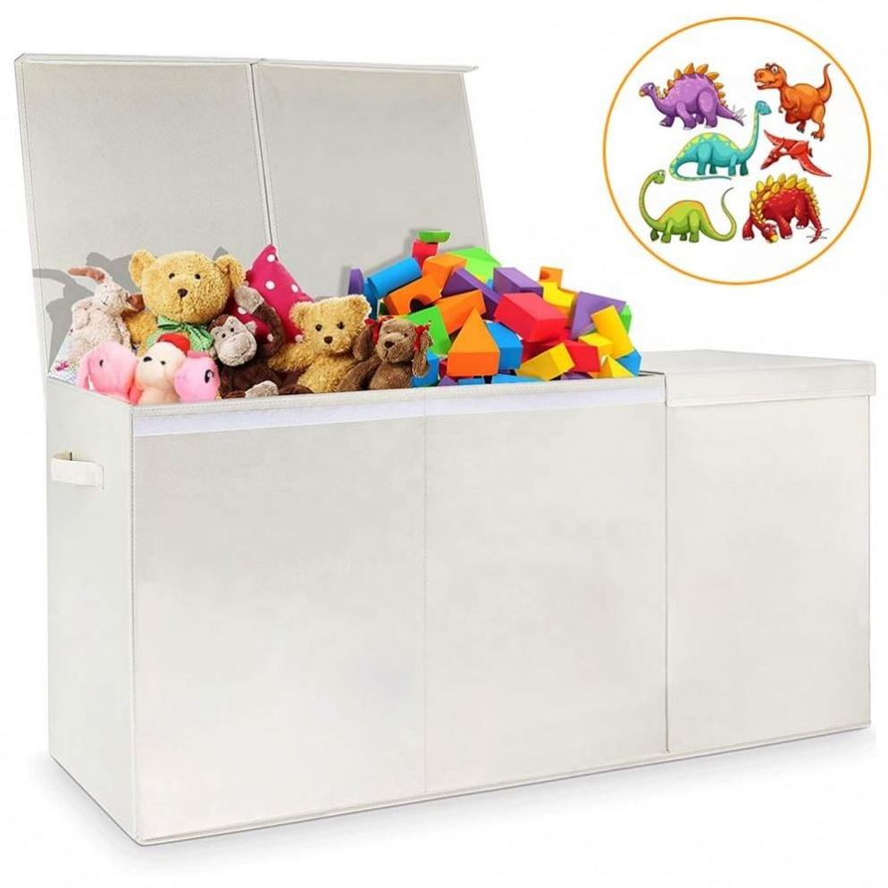 Popular Toy Chest Stackable Storage Organizer Boxes Toy Storage Cube Fabric Foldable Clothes Organizer