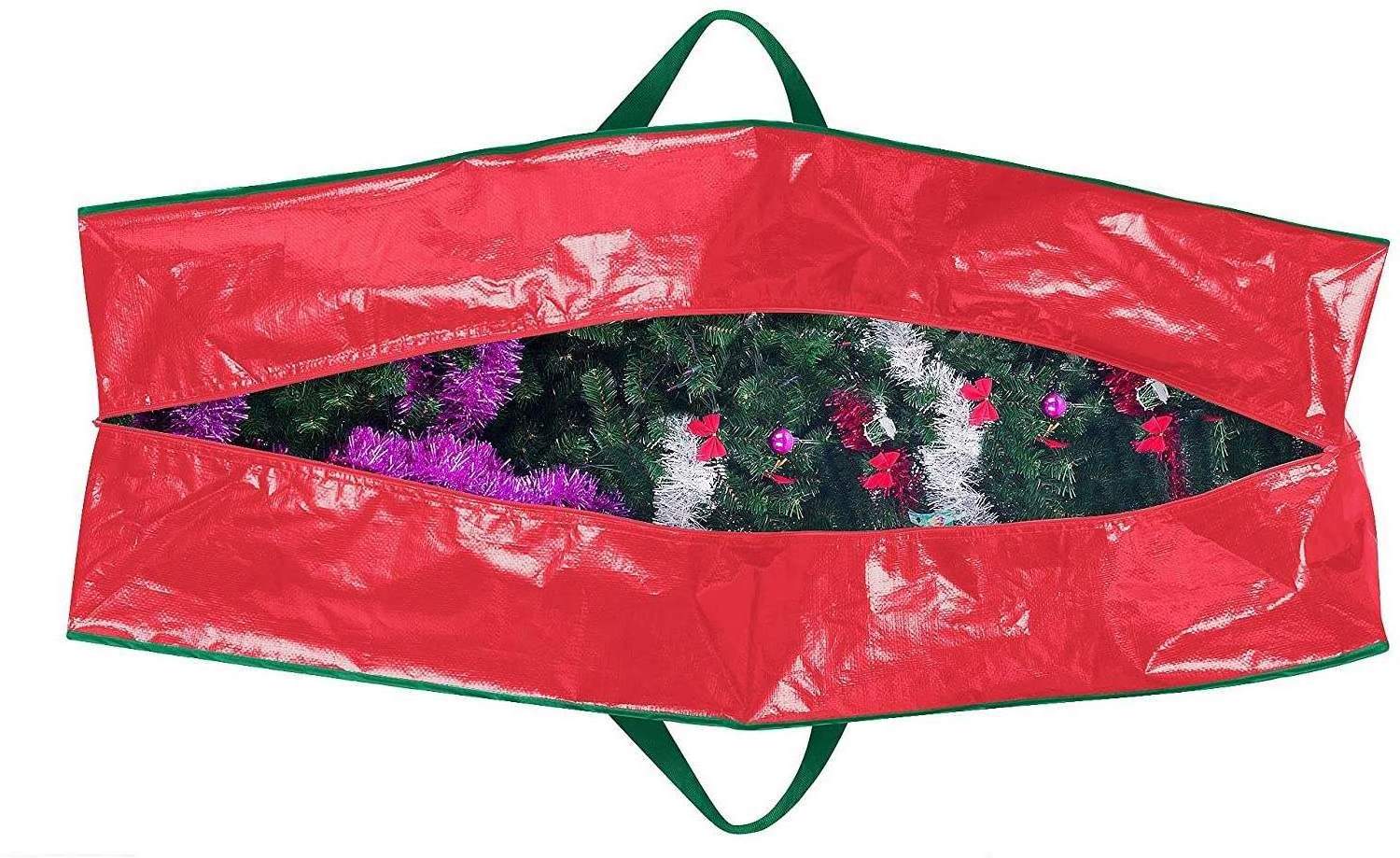 Durable Waterproof Zippered  Christmas Tree Storage Bag, Christmas Storage Containers