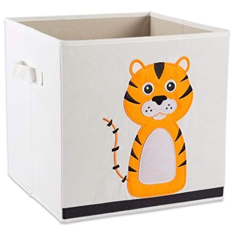 Collapsible Animal toy chest storage organizer with lid large toy cubes for kids