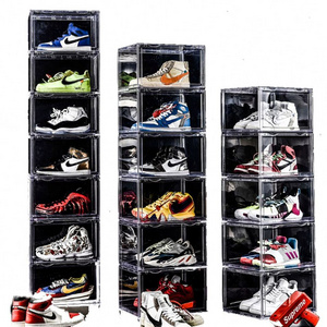 High quality wholesale custom made plastic clear shoe box